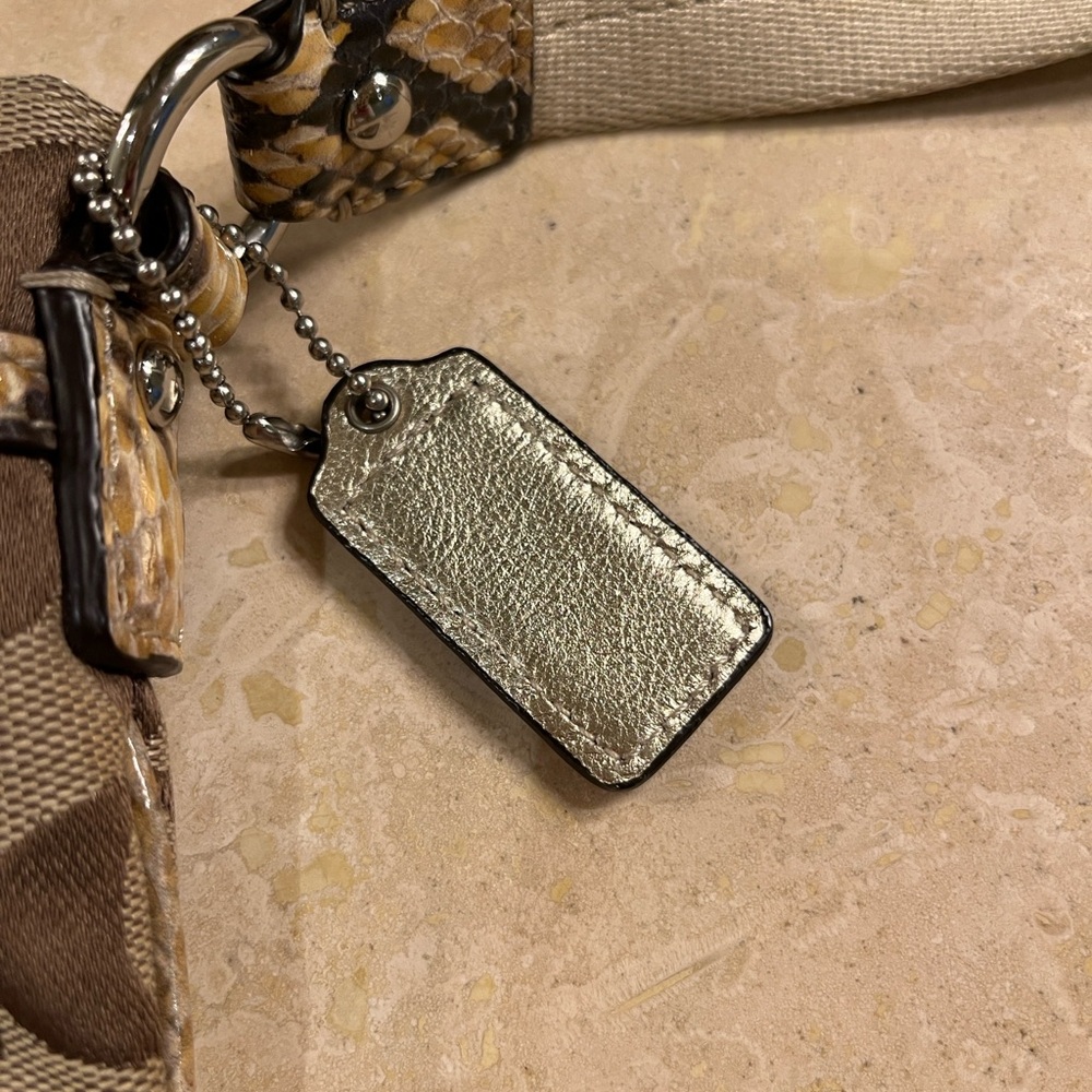 Coach Sutton Signature Python Crossbody - image 3